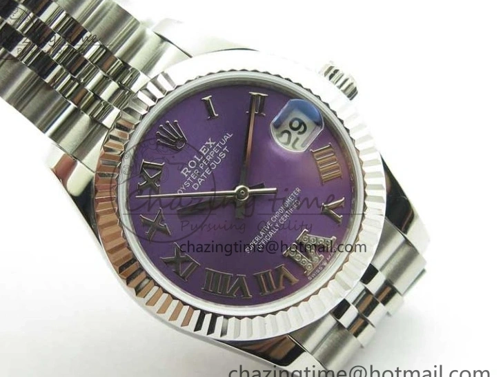 MiroTime 0508 Datejust 31mm 278271 SS BP Maker Best Edition Purple Roman Dial on Jubilee Bracelet OdorResistant 2724